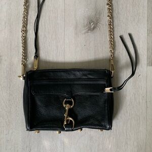 Rebecca Minkoff Mini M.A.C. in Black Leather